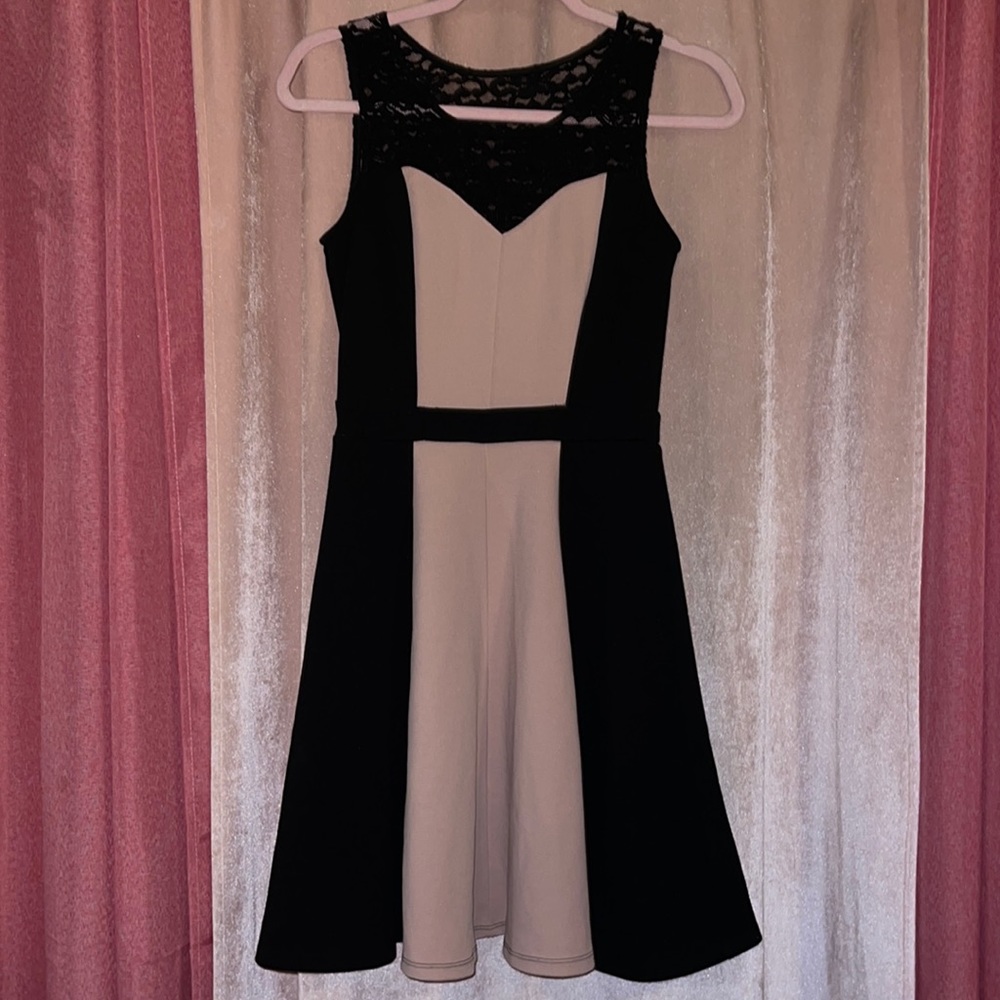 Enfocus Studio Pink and Black Dress